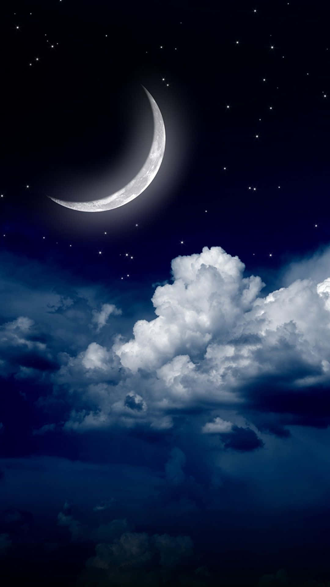 Galaxy S5 新月夜空 壁紙