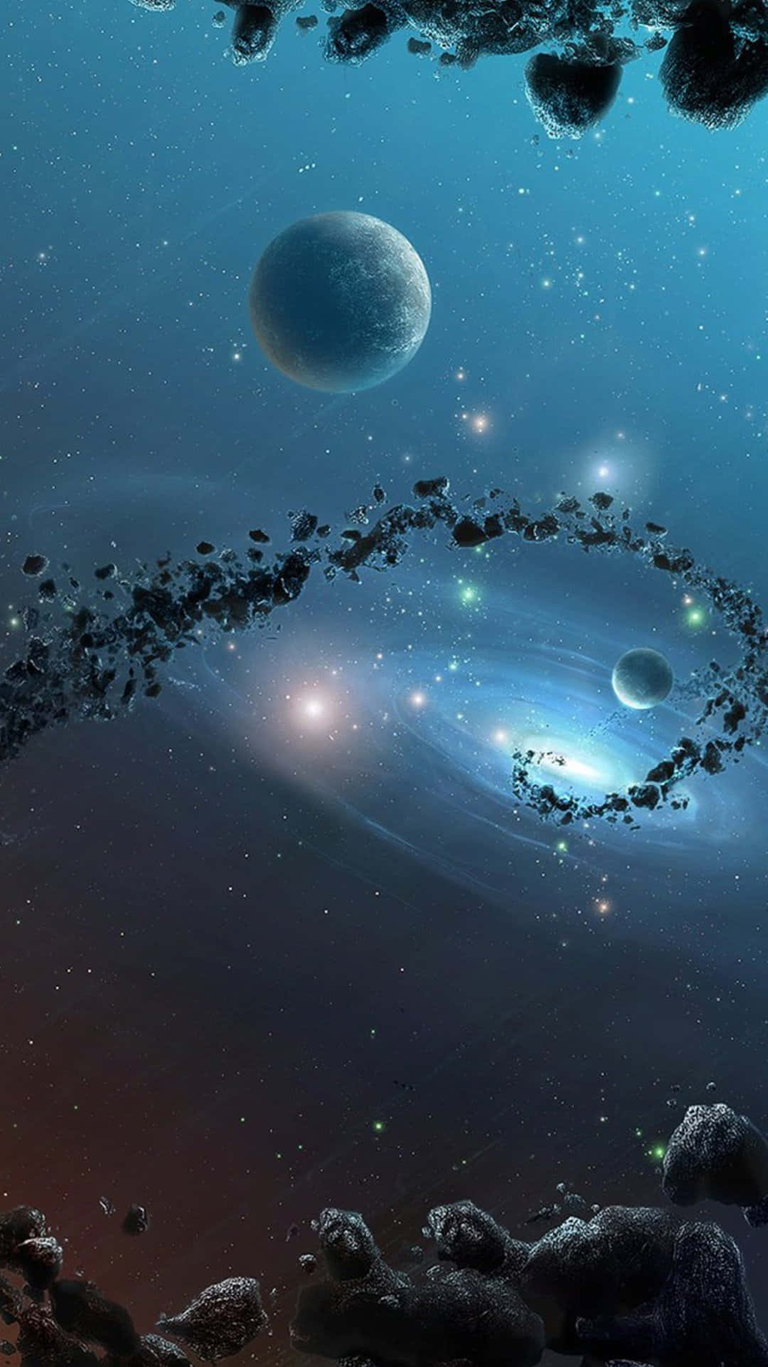 Galaxy S5 太空行星 壁紙