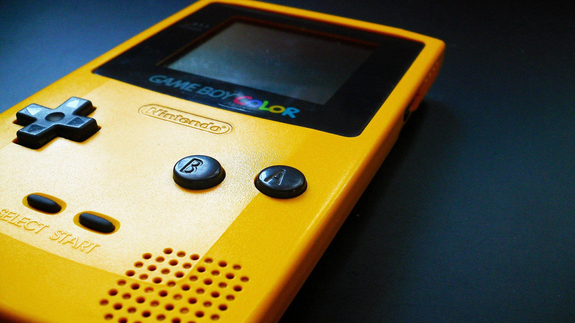 黃色Game Boy Color特寫 壁紙