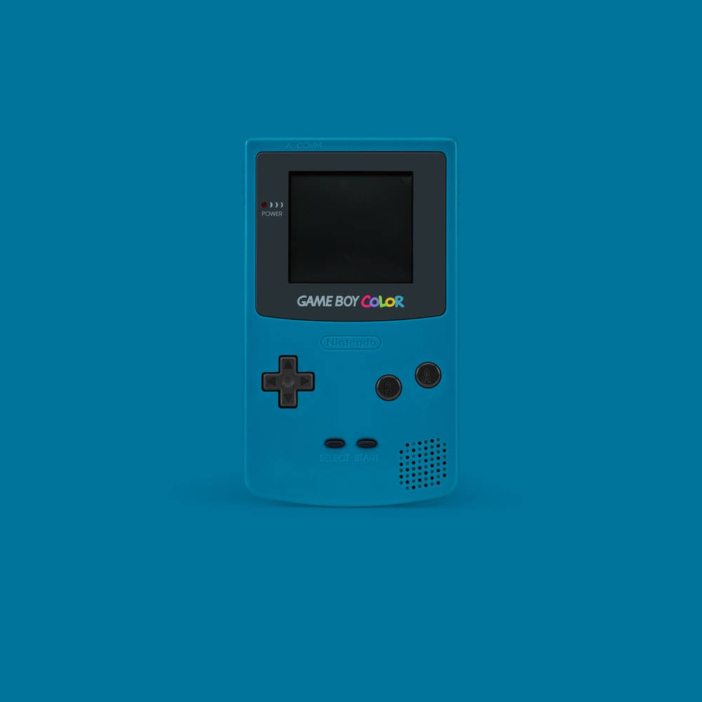 簡約藍色Game Boy Color 壁紙