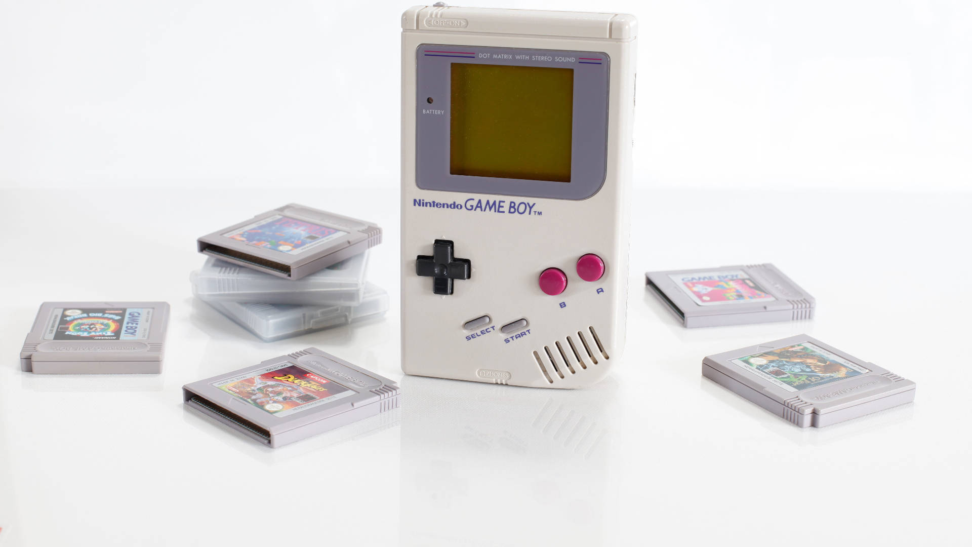 任天堂Game Boy与游戏卡带 壁紙