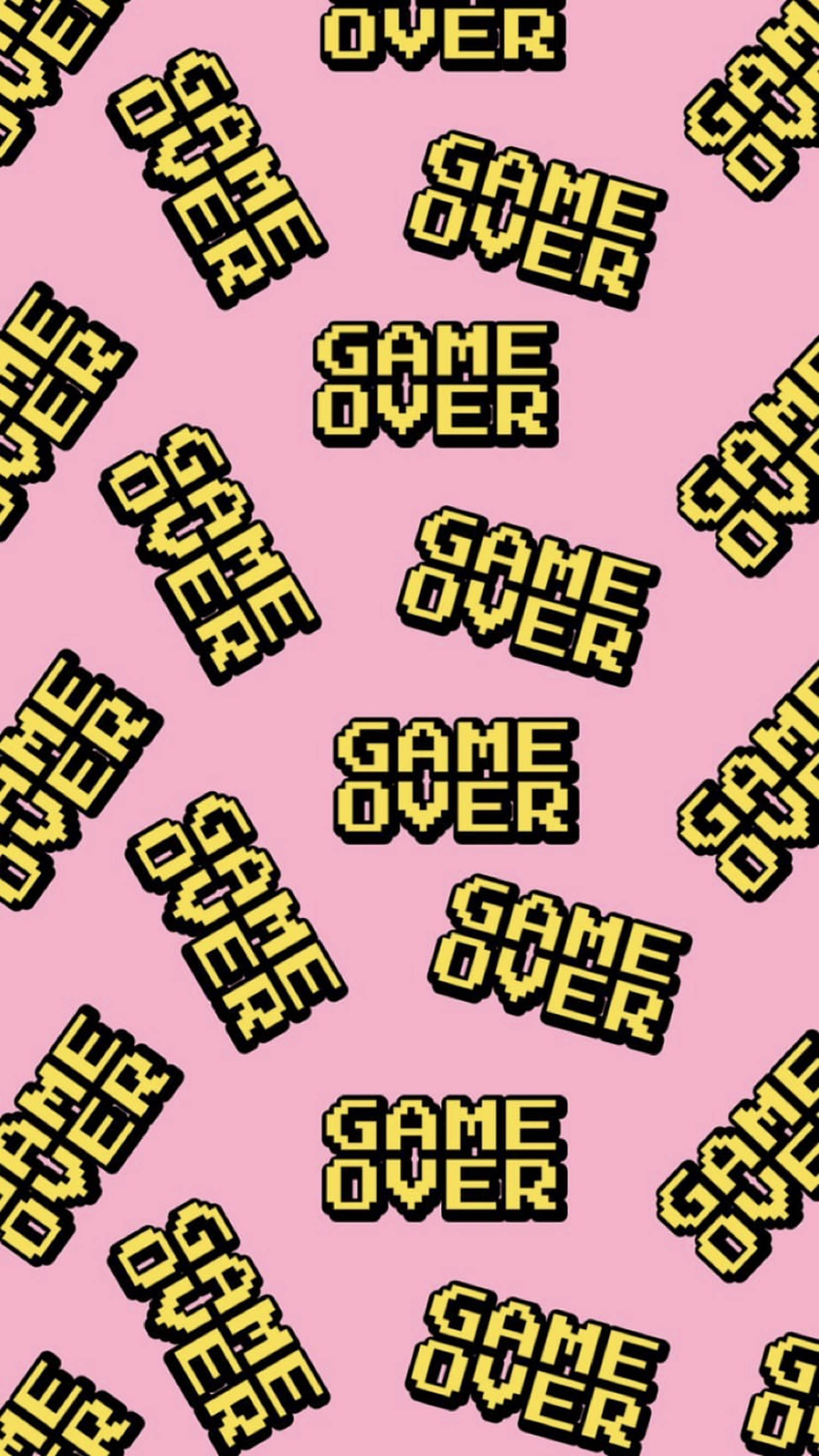Game Over 美學字樣 壁紙