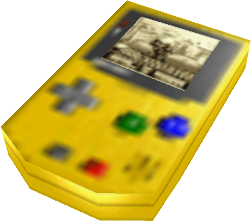 黃色經典Gameboy模糊背景 壁紙