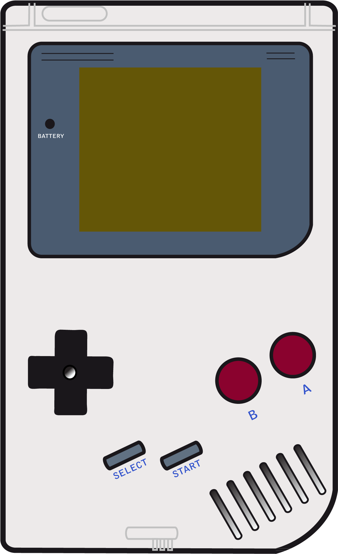 經典 Gameboy 向量插圖 壁紙