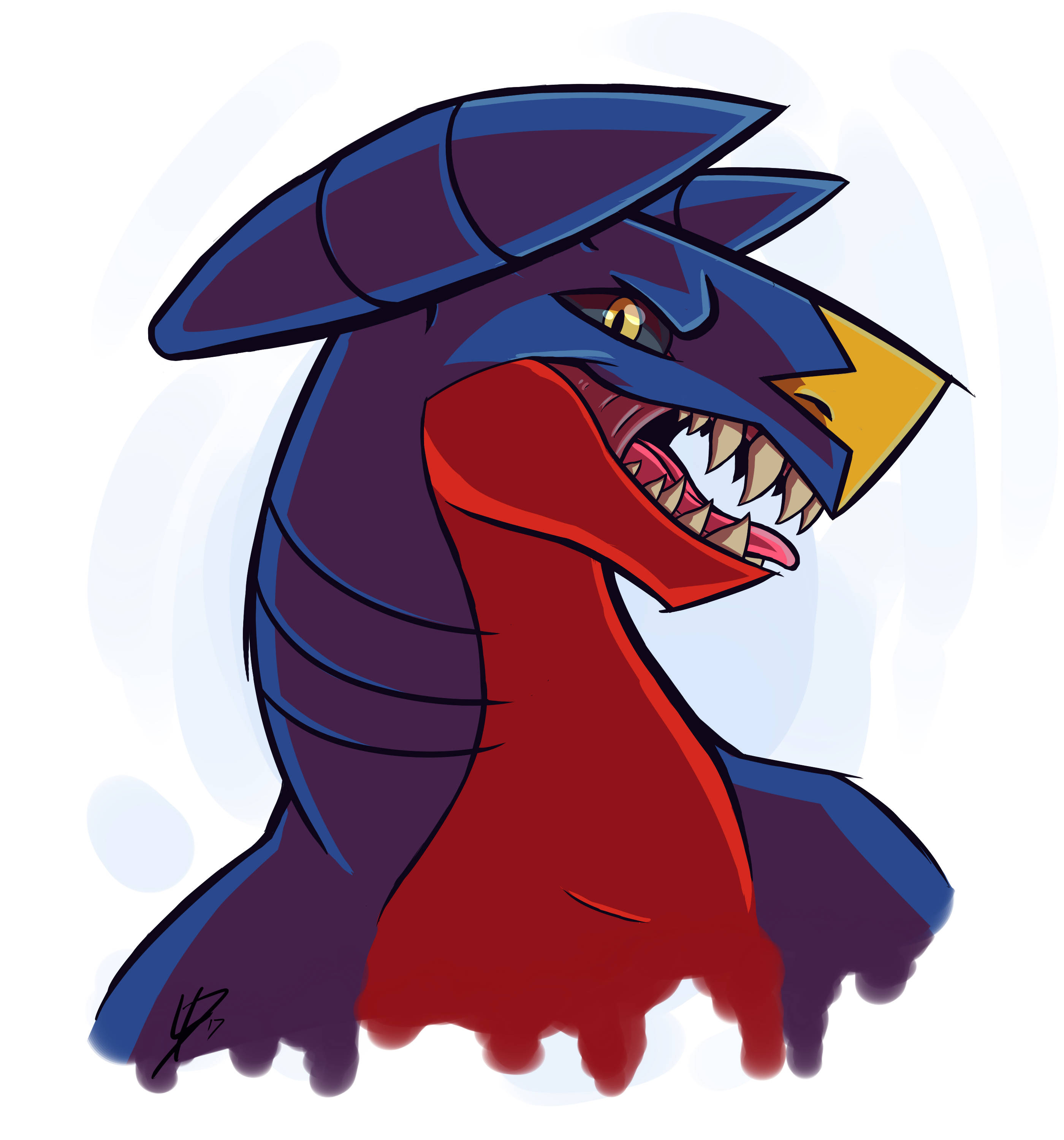 Garchomp近距離粉絲藝術 壁紙