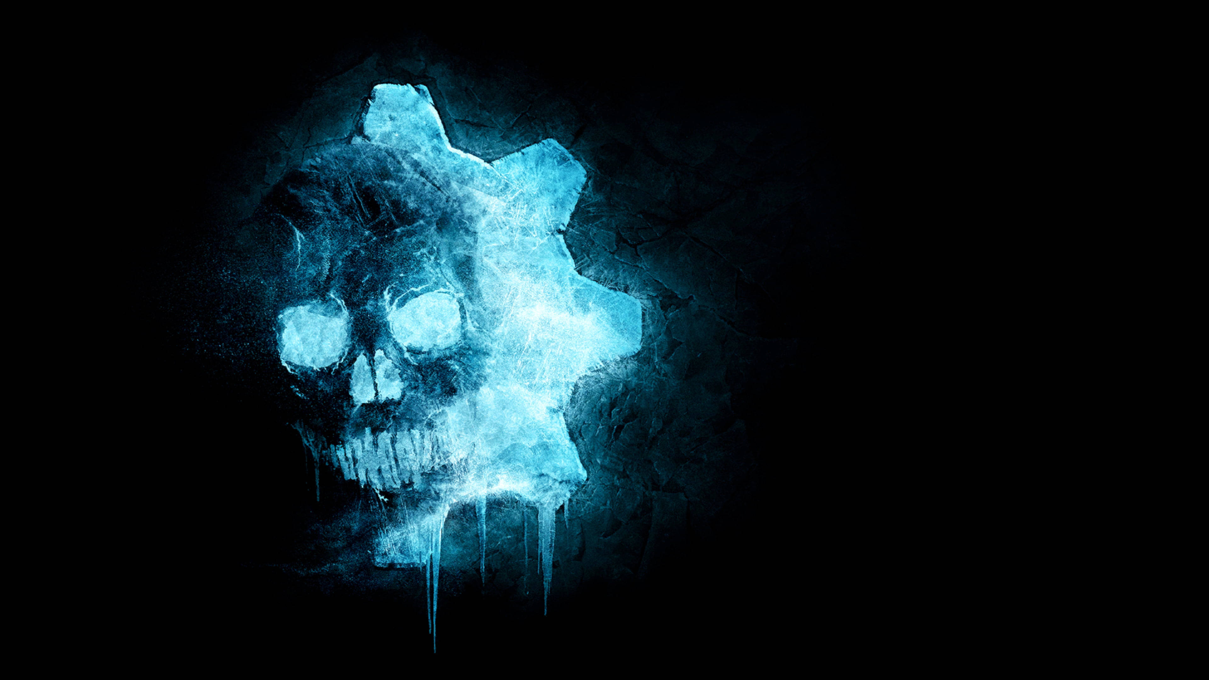 Gears 5 4K 藍色骷髏 壁紙