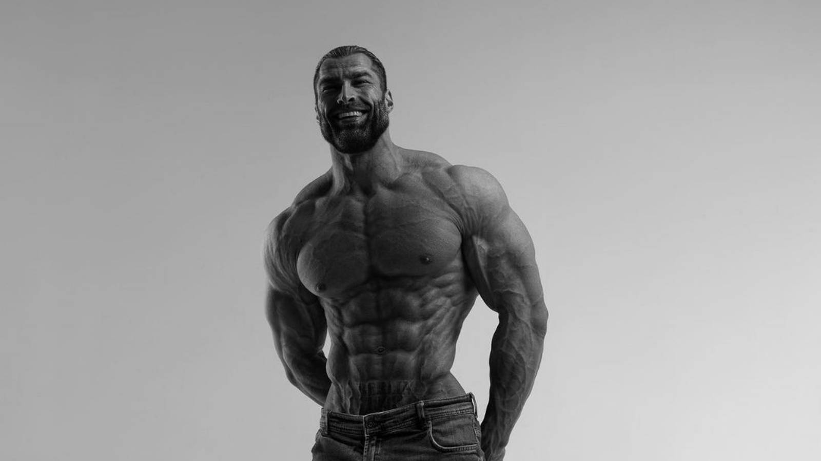 微笑的Giga Chad 壁紙