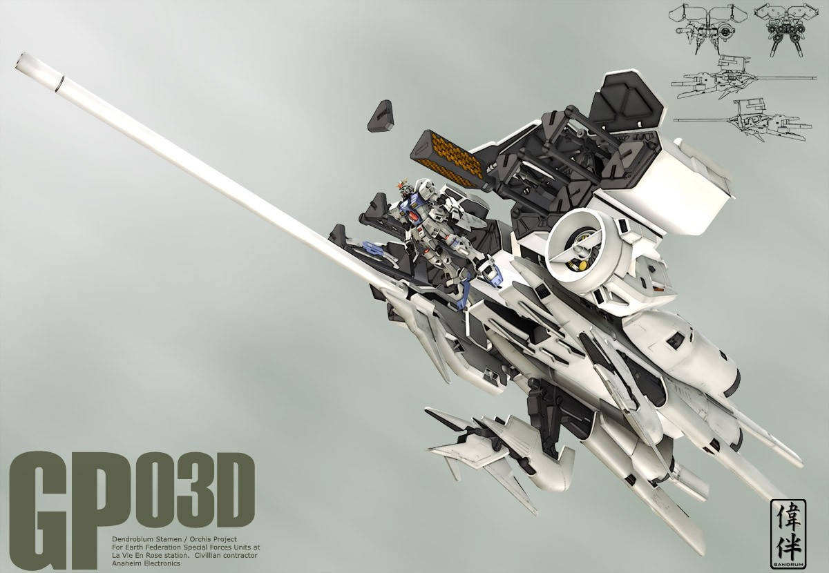 白色機動戰士鋼彈GP03D 壁紙
