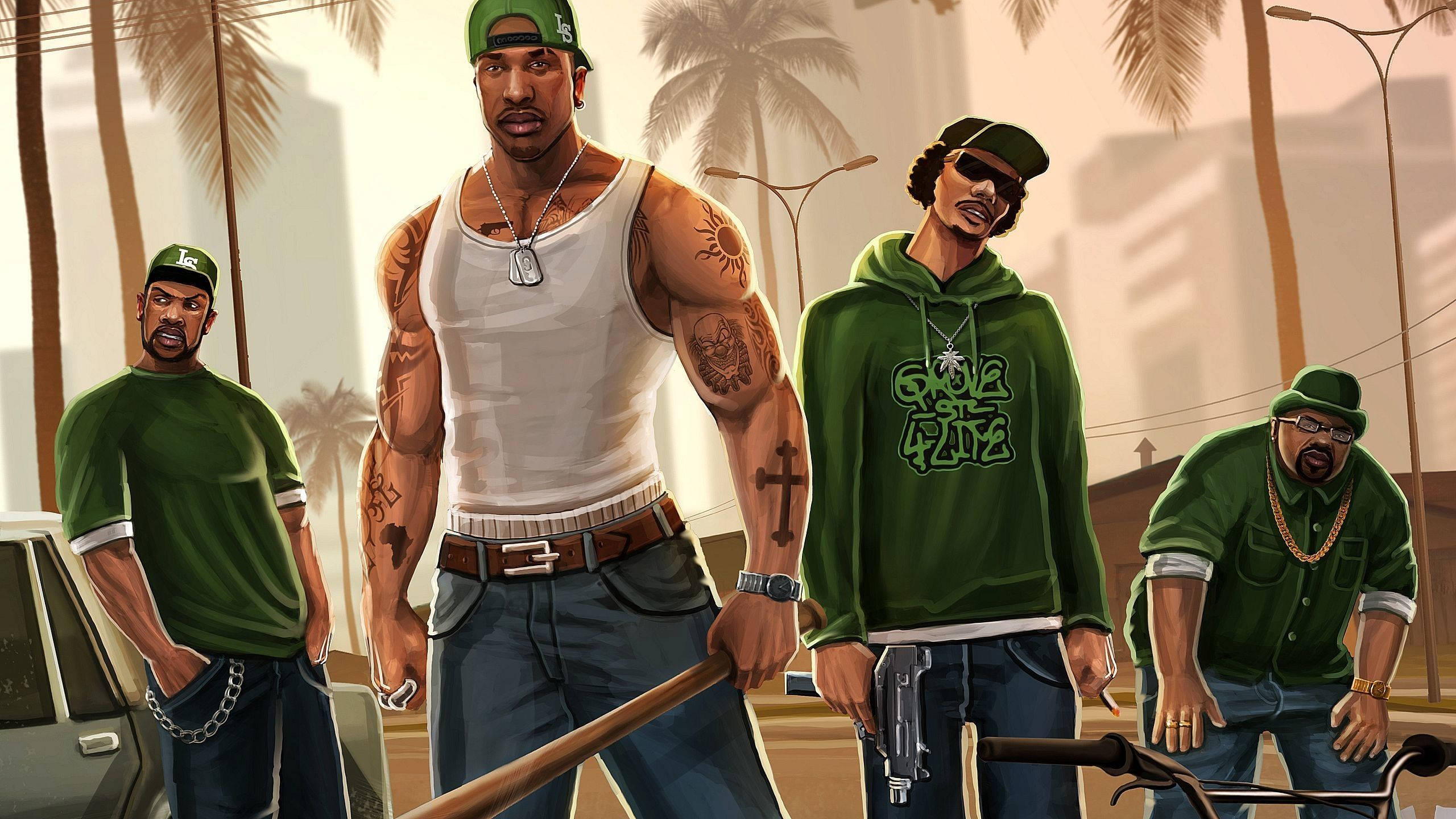 GTA聖安地列斯幫派鬥毆 壁紙