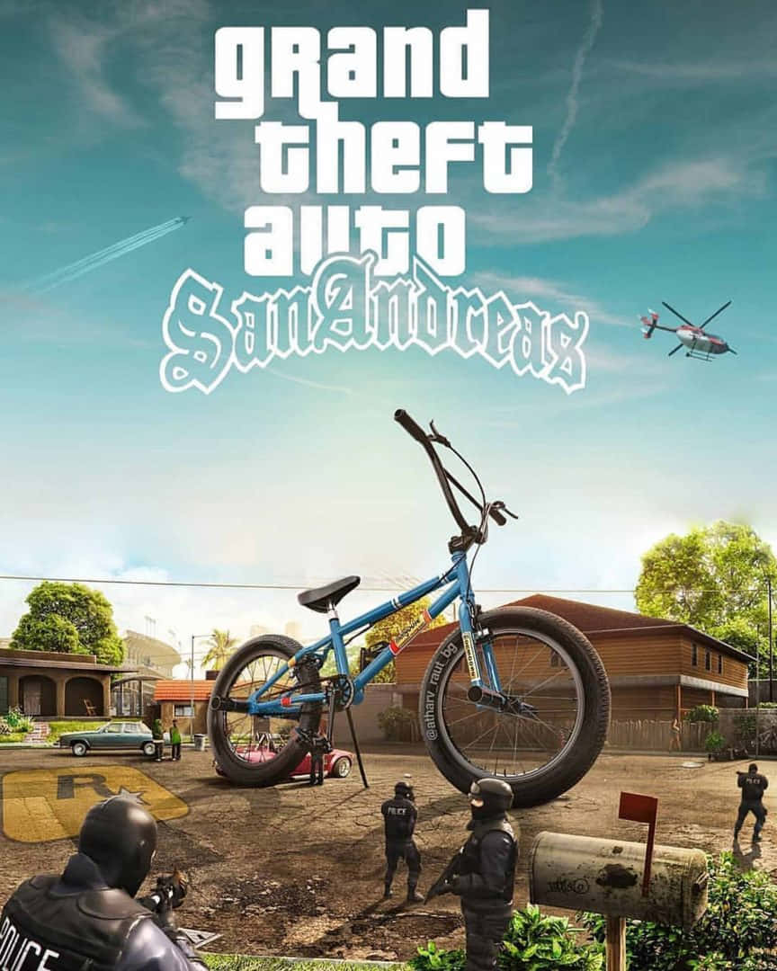 GTA背景 俠盜獵車手聖安地列斯 大型BMX腳踏車 壁紙