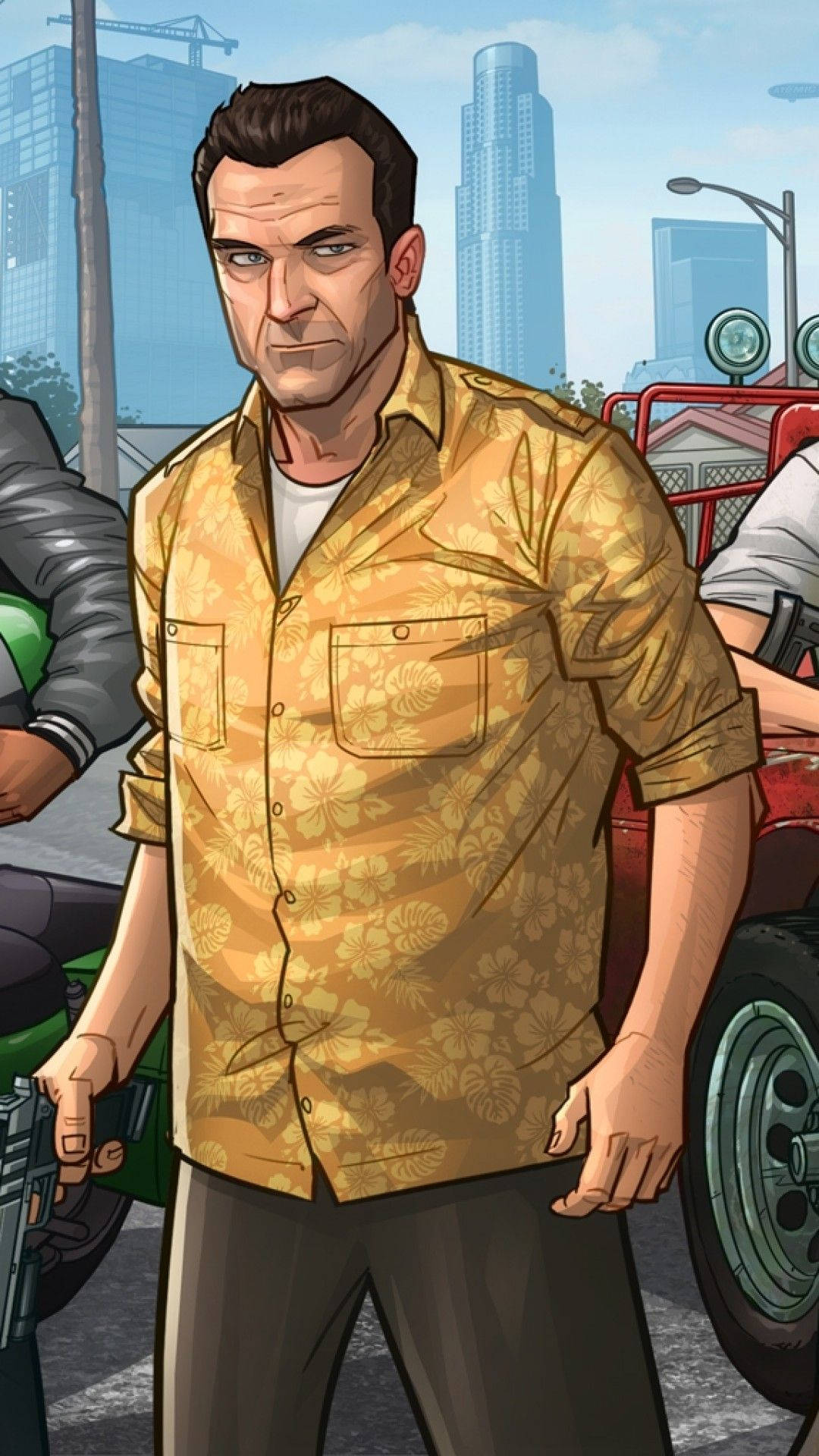 GTA iPhone 卡通麥克 壁紙