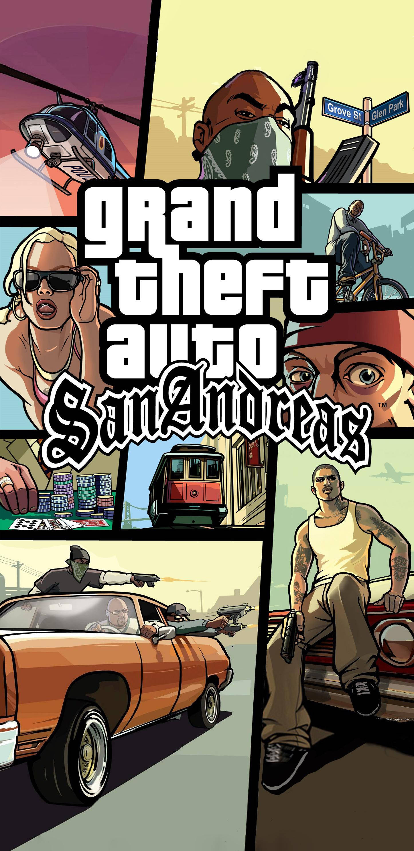 GTA SA 4K 動作遊戲 壁紙