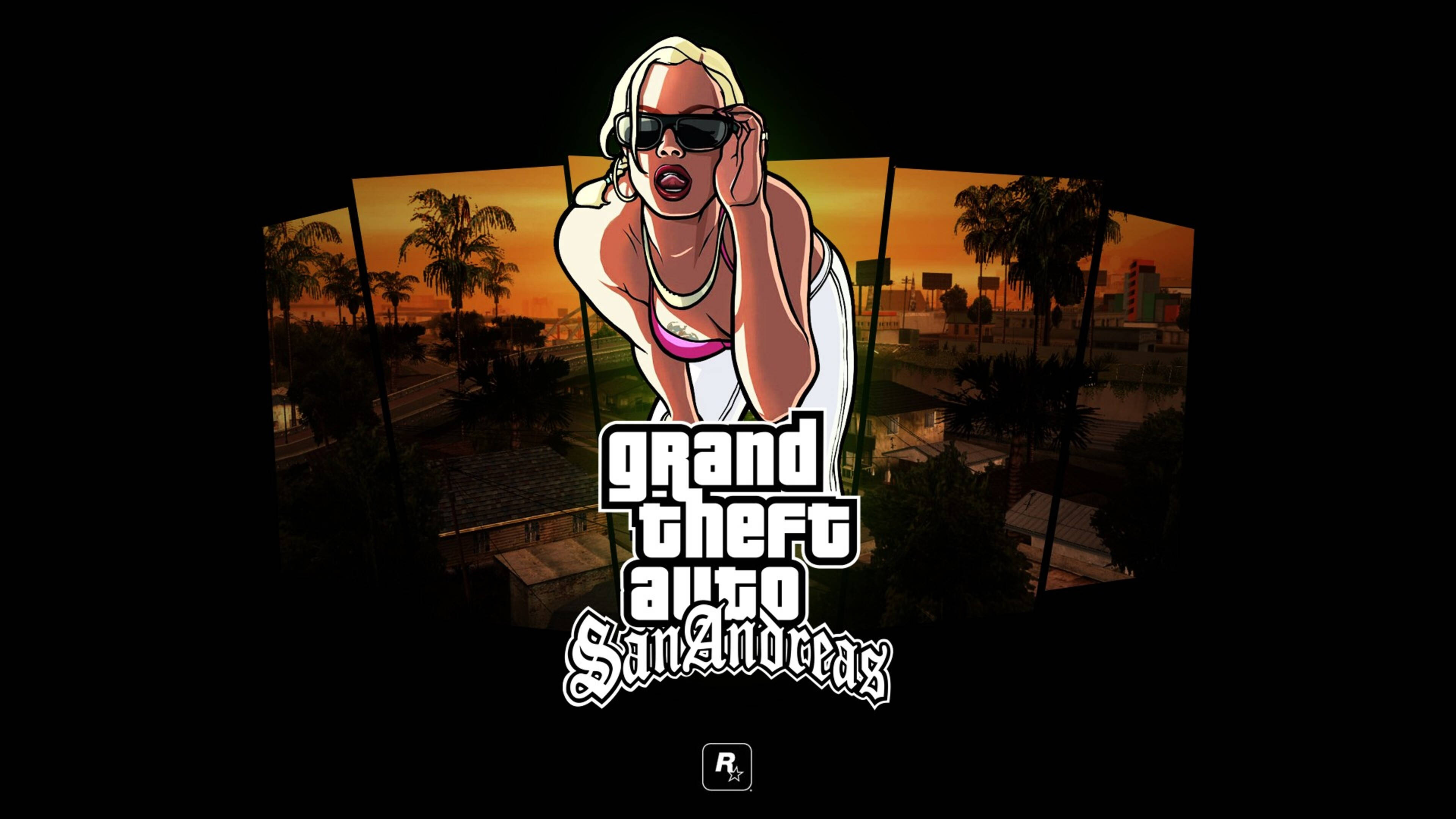 GTA SA 4K 女性海報 壁紙