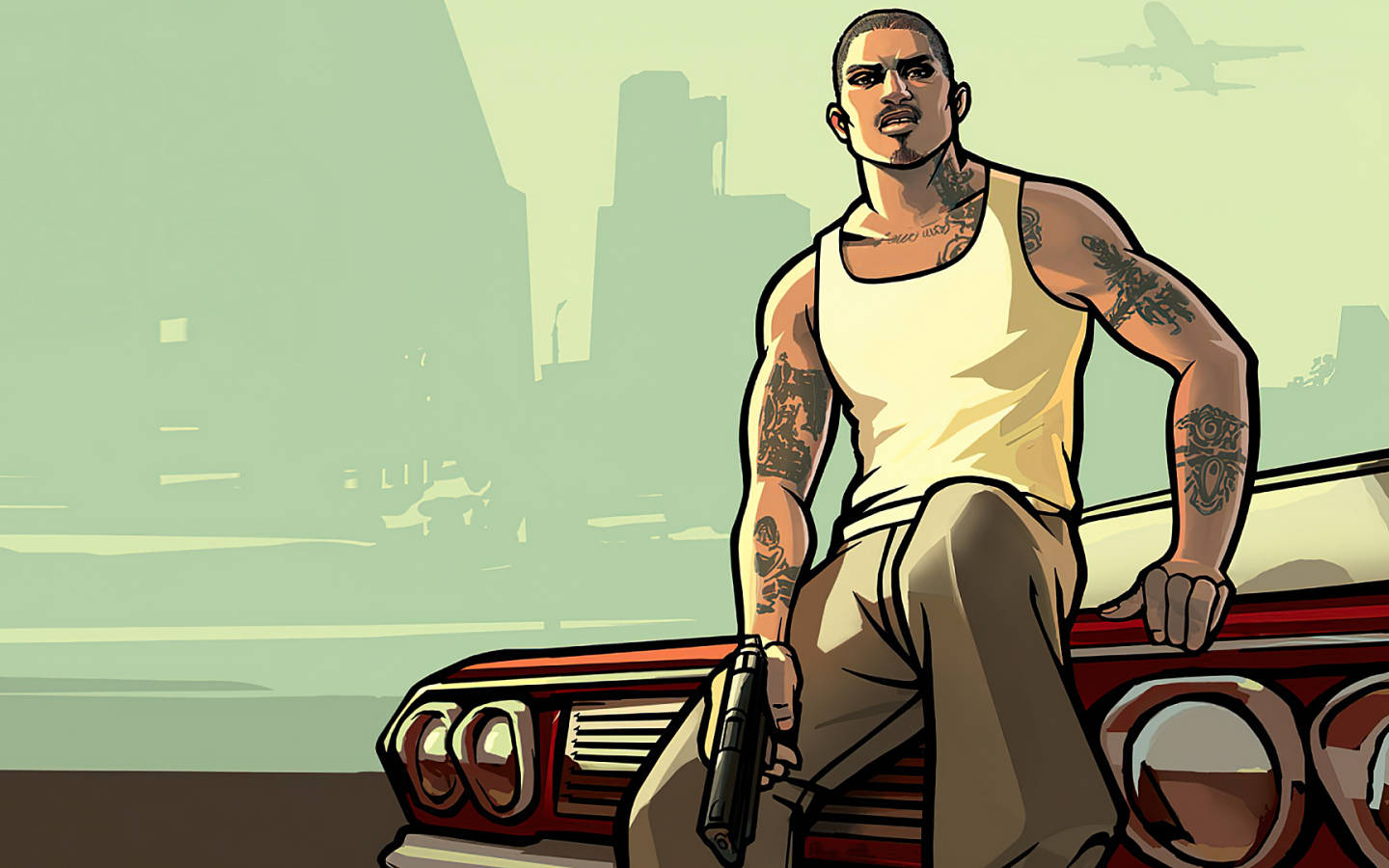 GTA SA 4K 主角卡爾·強森 壁紙
