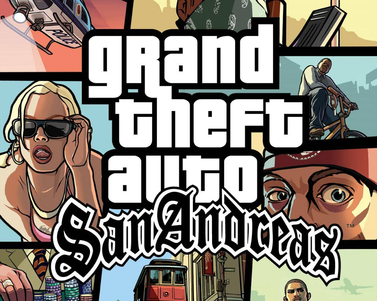 GTA San Andreas 經典標題畫面 壁紙