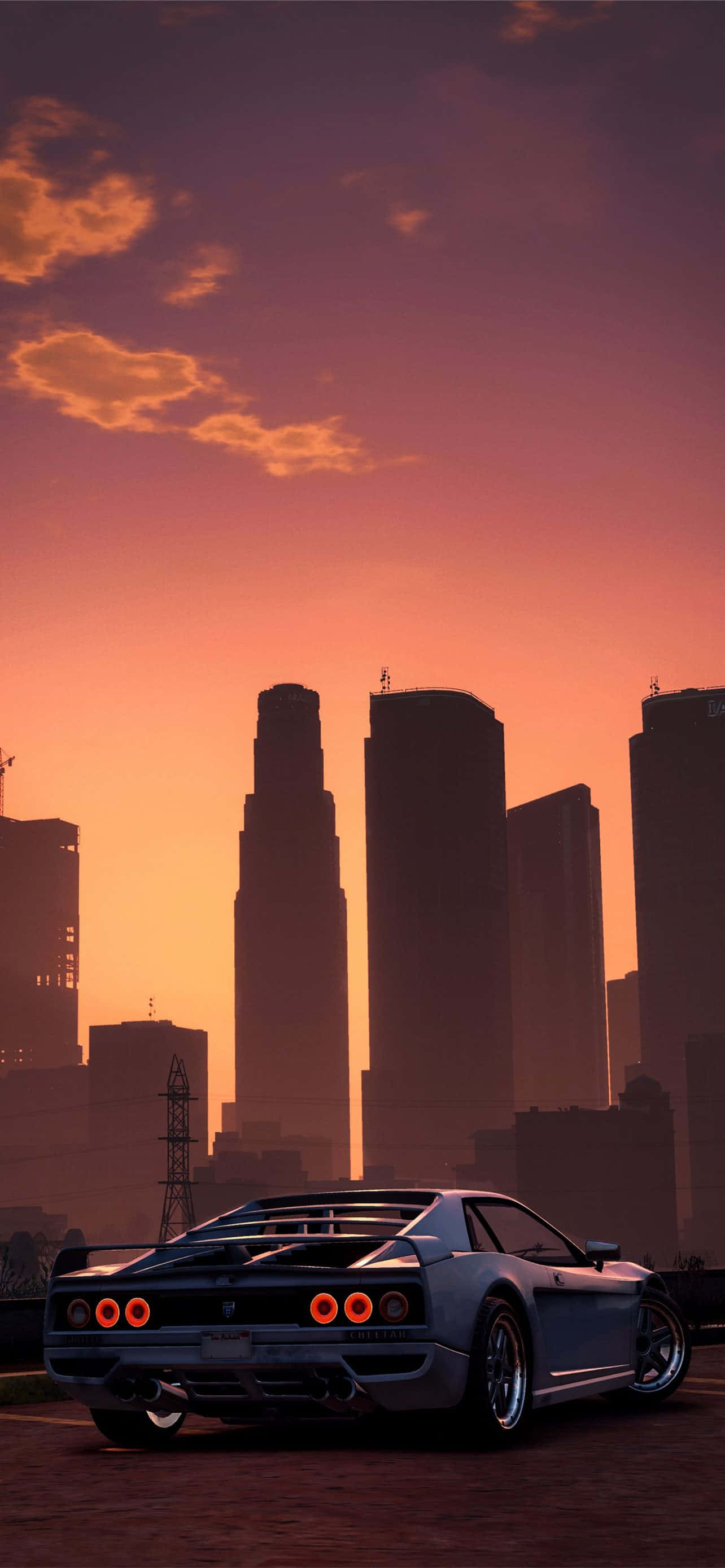 GTA 背景 洛圣都 停放的跑车 壁紙