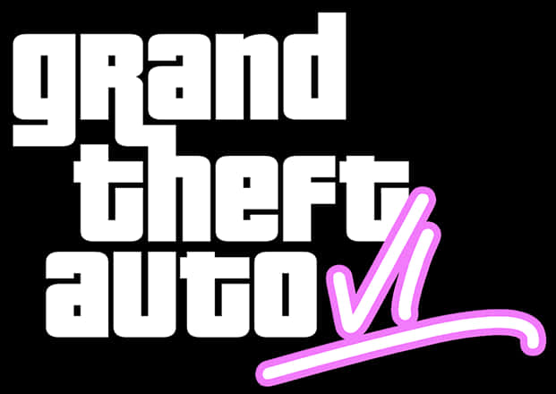 GTA VI 黑色背景标志 壁紙