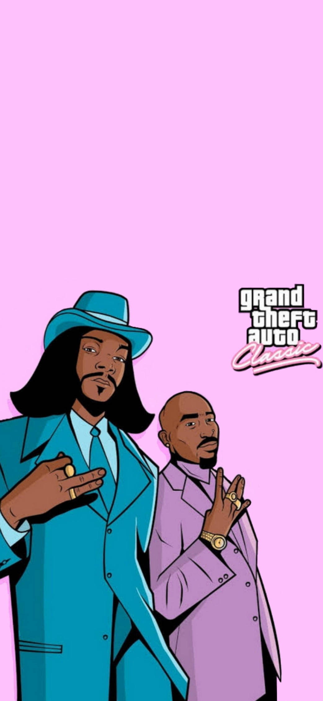 GTA 史努比狗狗與圖帕克 壁紙