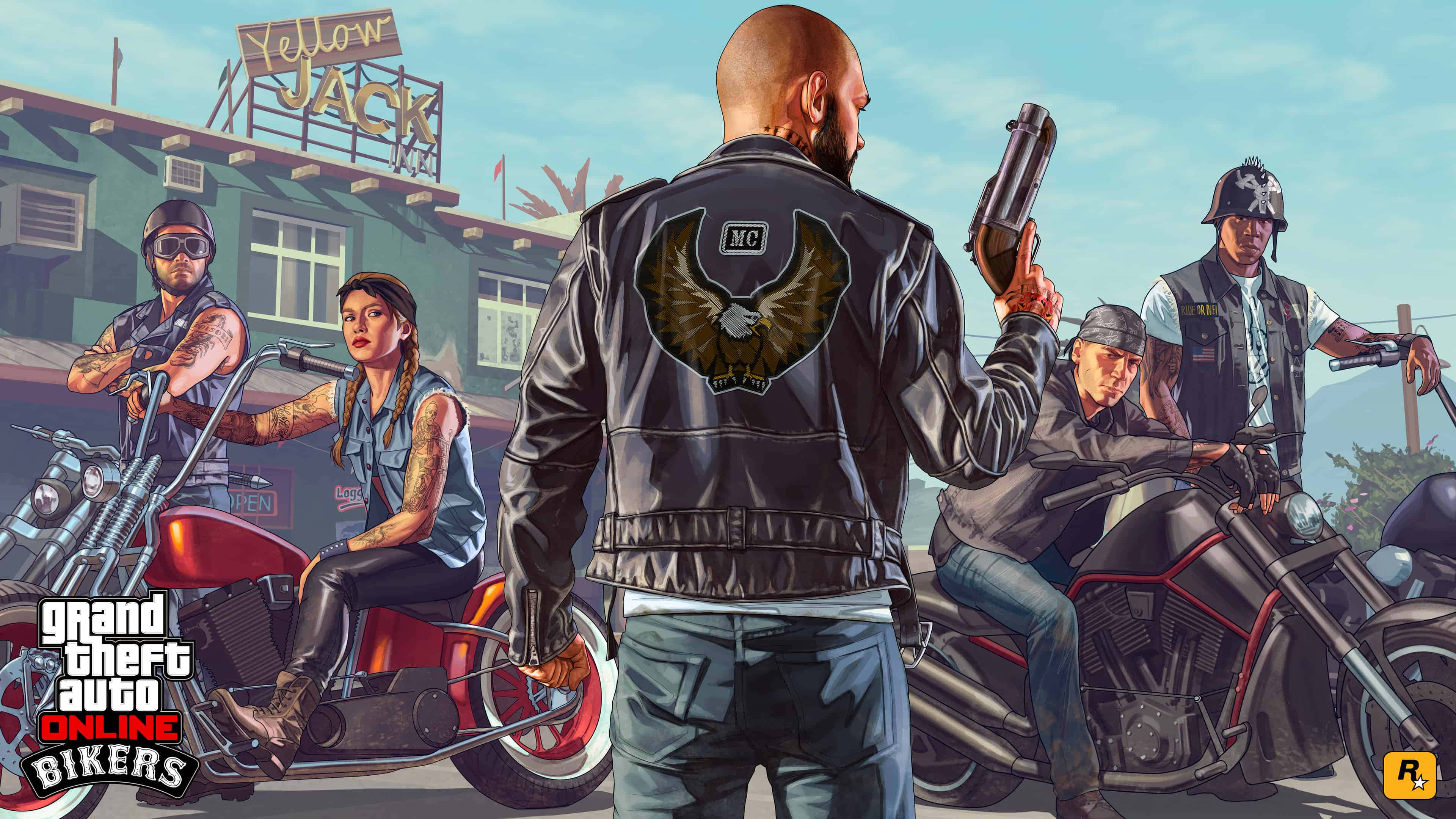 GTA背景 俠盜獵車手Online 機車騎士海報 壁紙