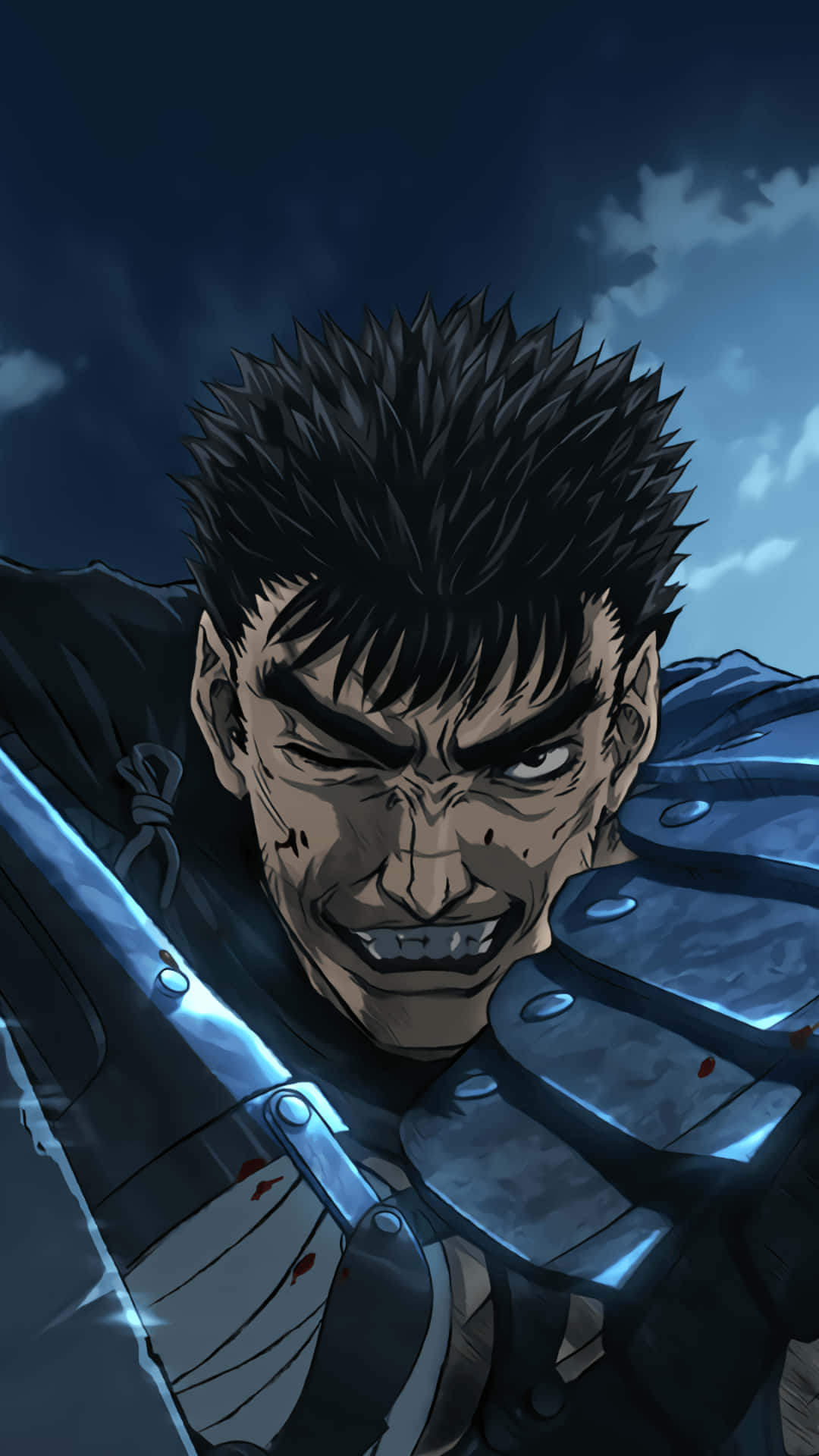 Guts 咧嘴笑封面藝術《烙印勇士》iPhone 壁紙