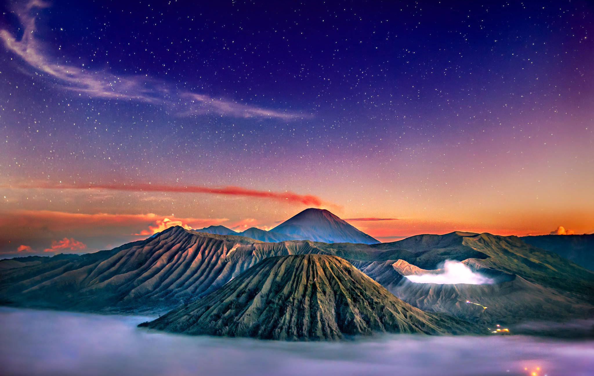 HD 景觀 印尼布羅莫火山 壁紙