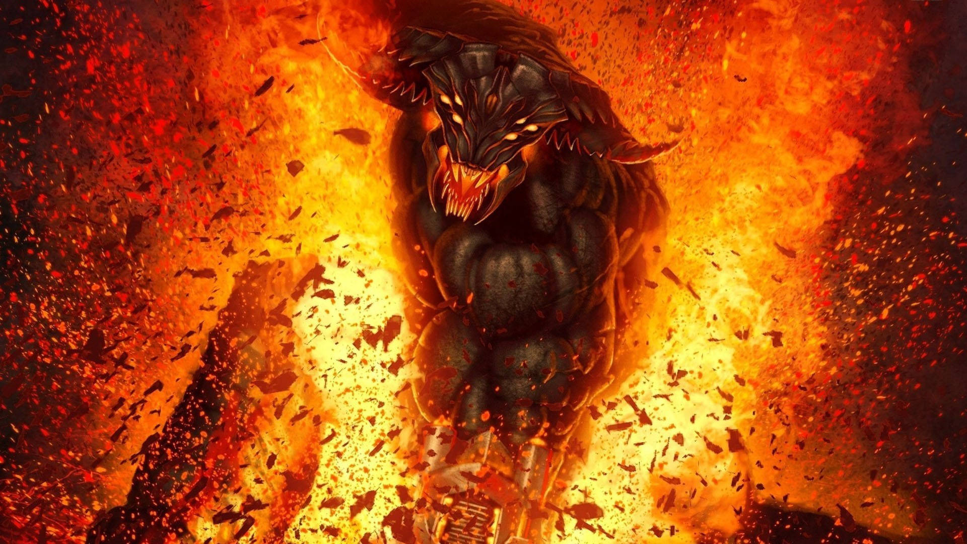 黑色恶魔之怒HD 壁紙