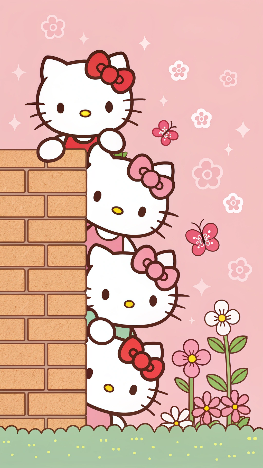 牆後Hello Kitties驚人現身 壁紙