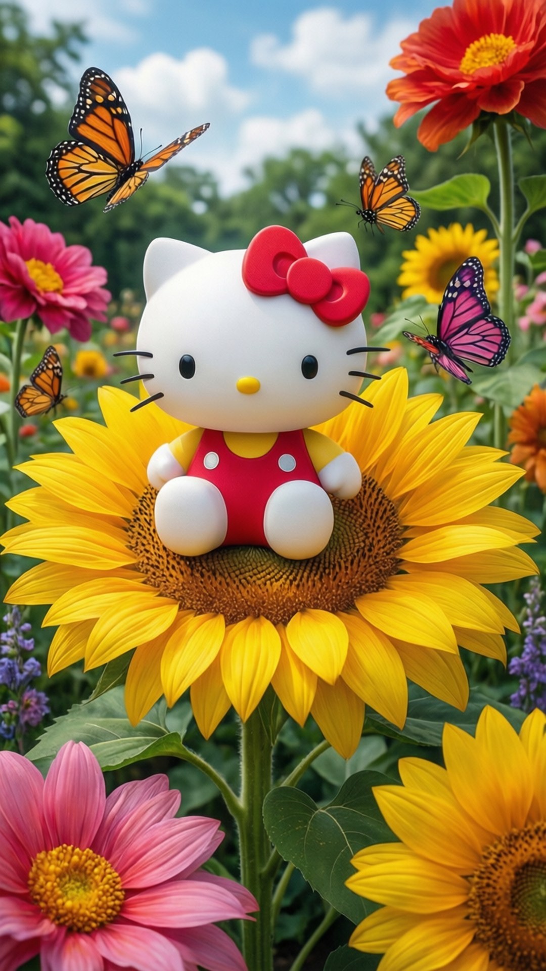 花園Hello Kitty 壁紙