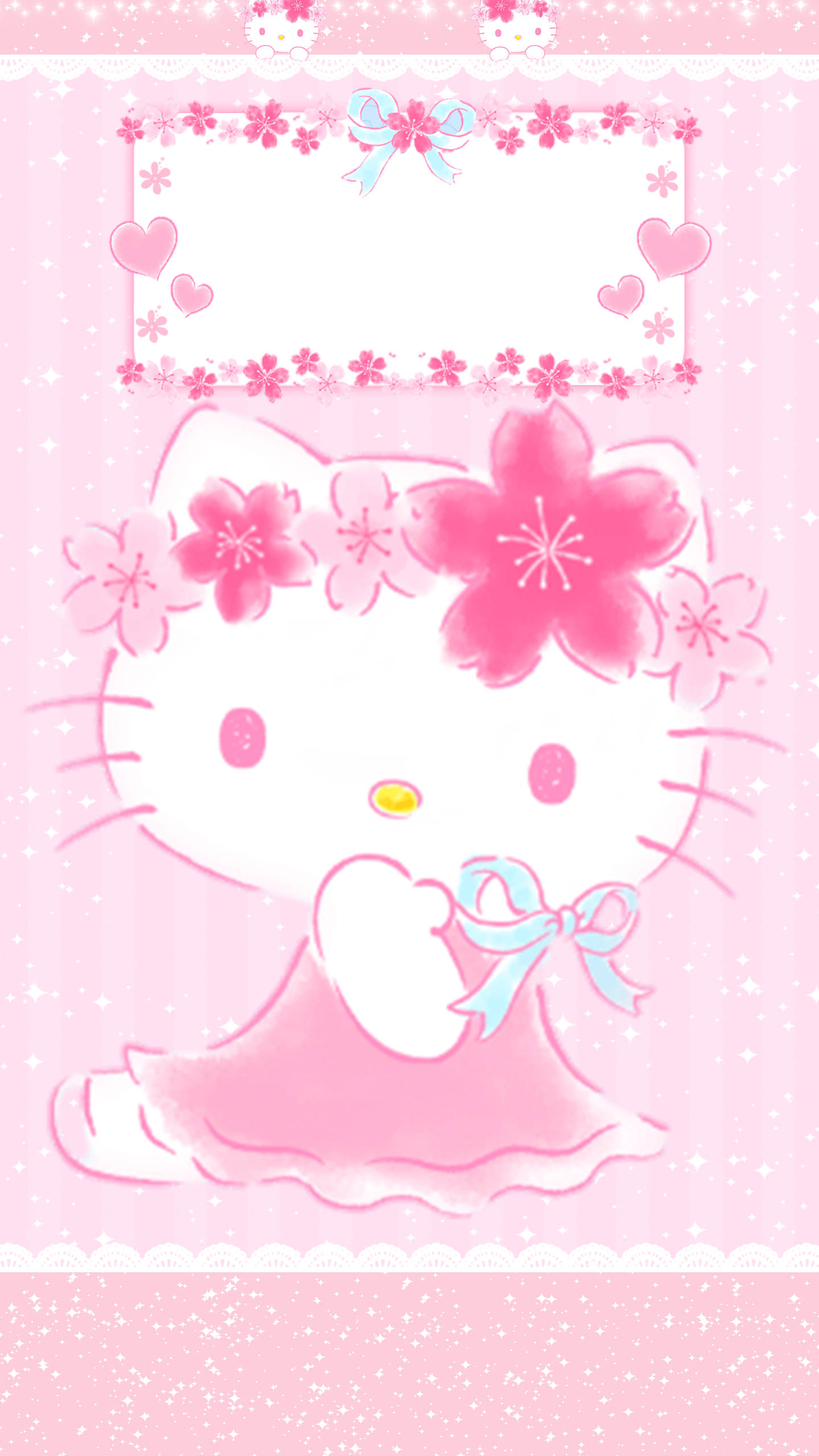 Hello Kitty 粉色可愛背景 壁紙