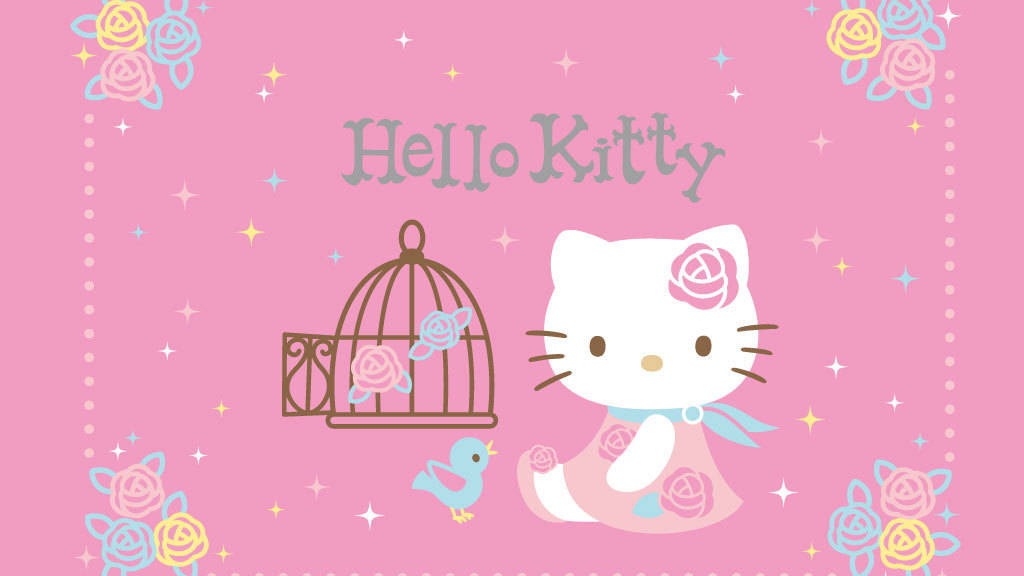 Hello Kitty 美學解救小鳥 壁紙