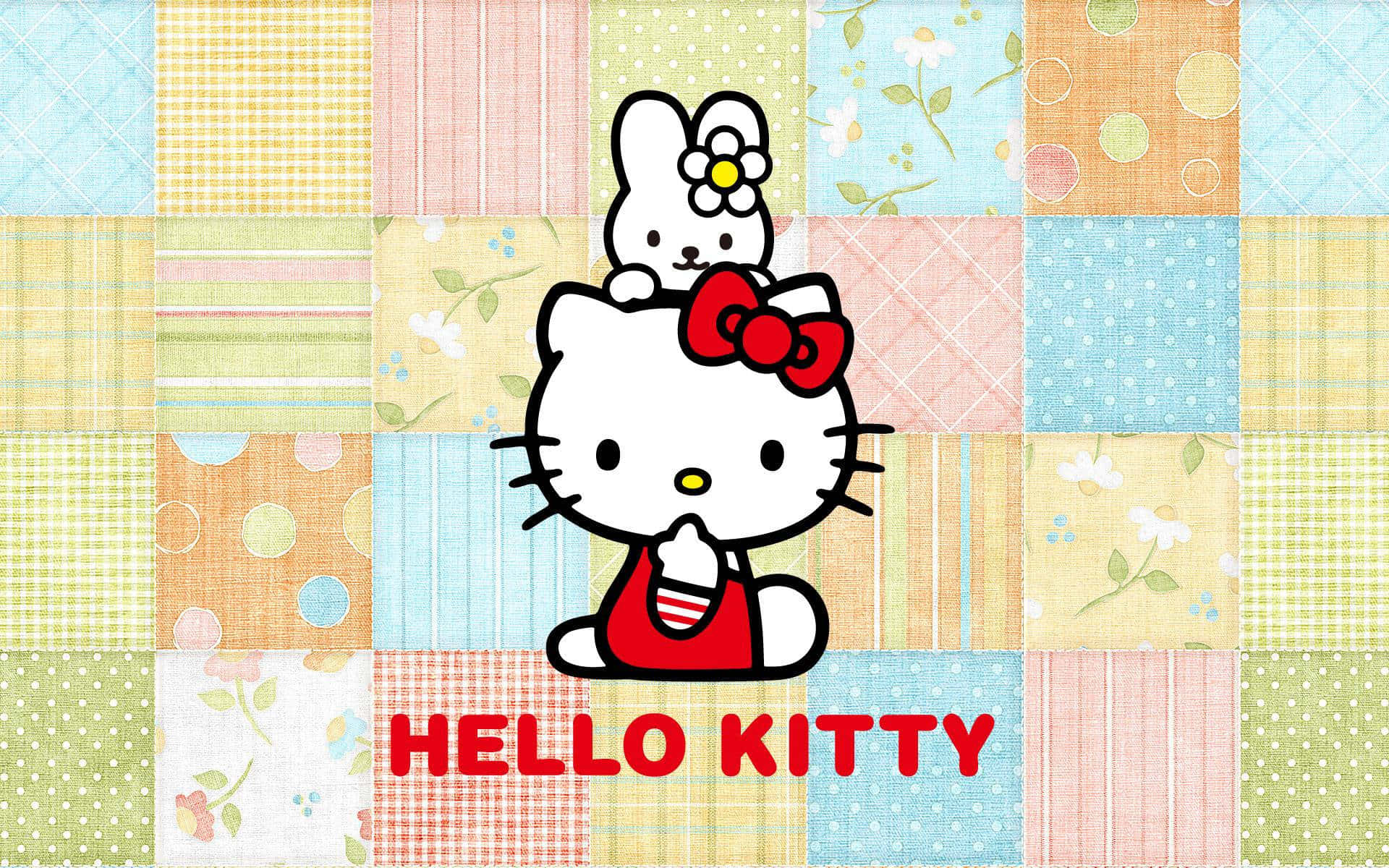 Hello Kitty 圖案背景 壁紙