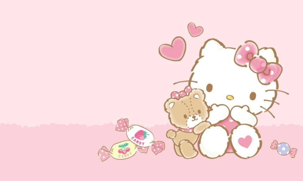 飛吻Hello Kitty美學 壁紙