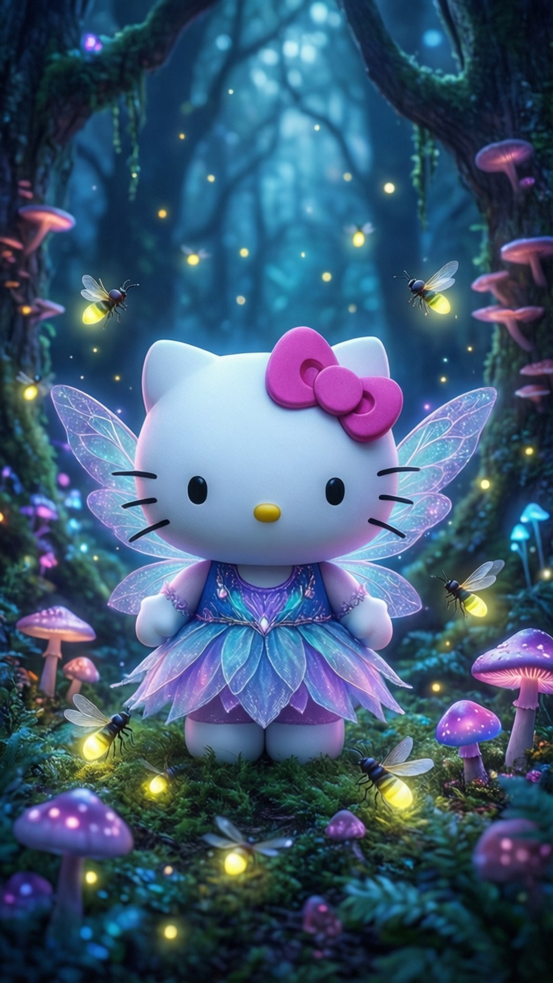 魔法森林 Hello Kitty 壁紙