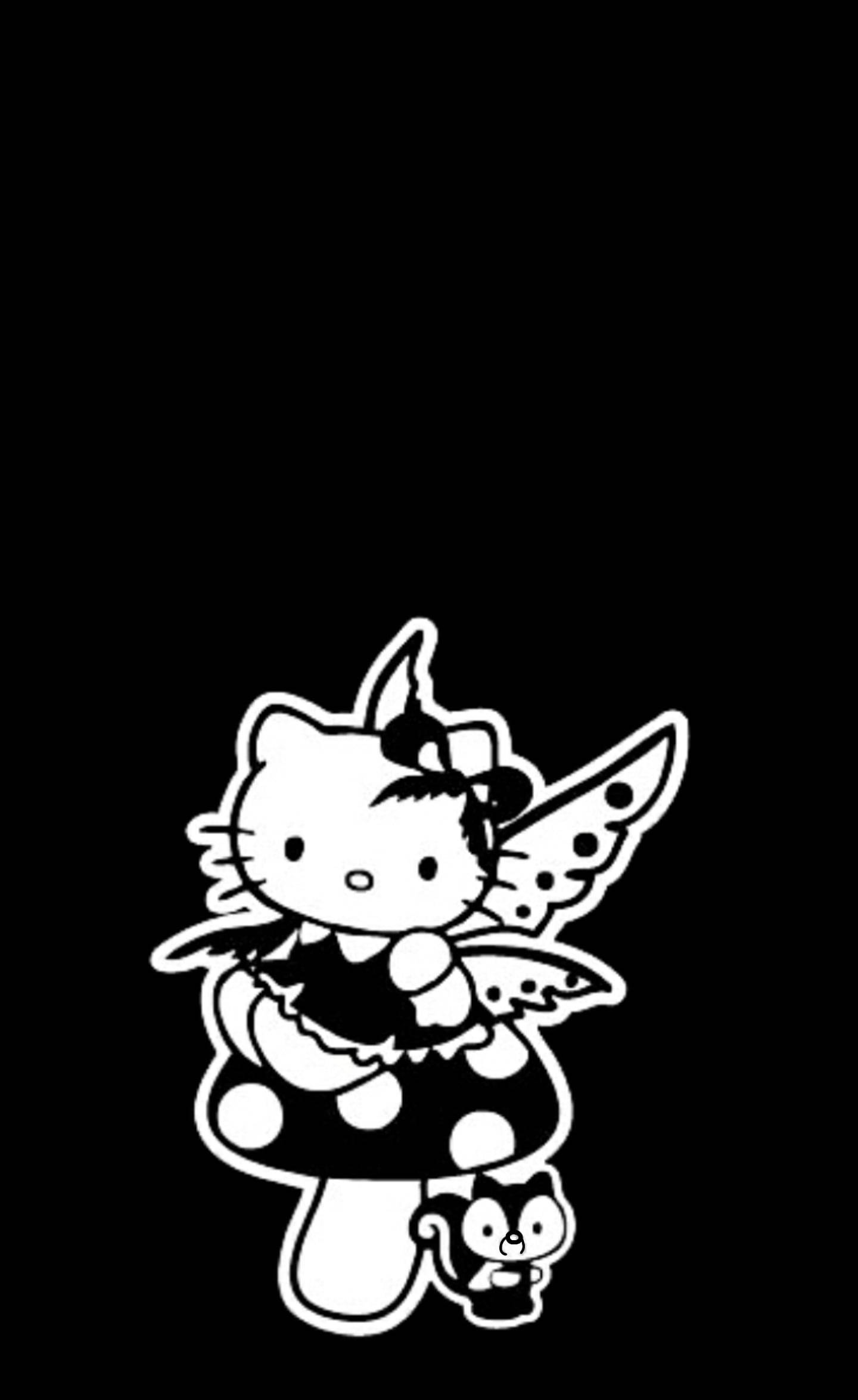 黑色仙子裝 Hello Kitty 壁紙