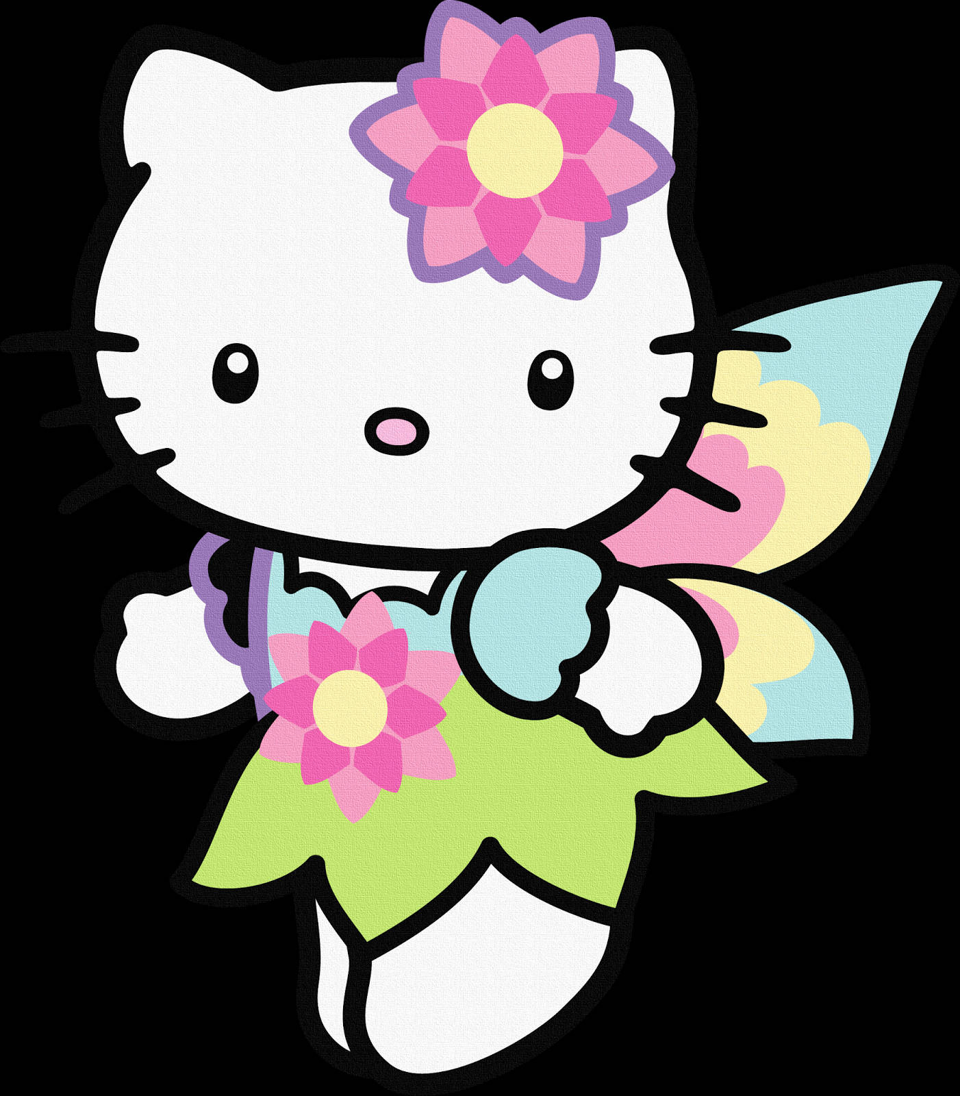 魔法仙子卡通Hello Kitty头像 壁紙