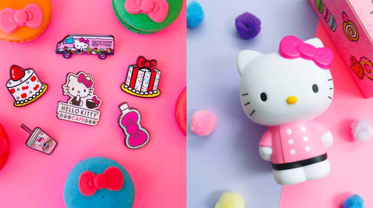 「穿著繽粉洋裝的可愛Hello Kitty！」 壁紙