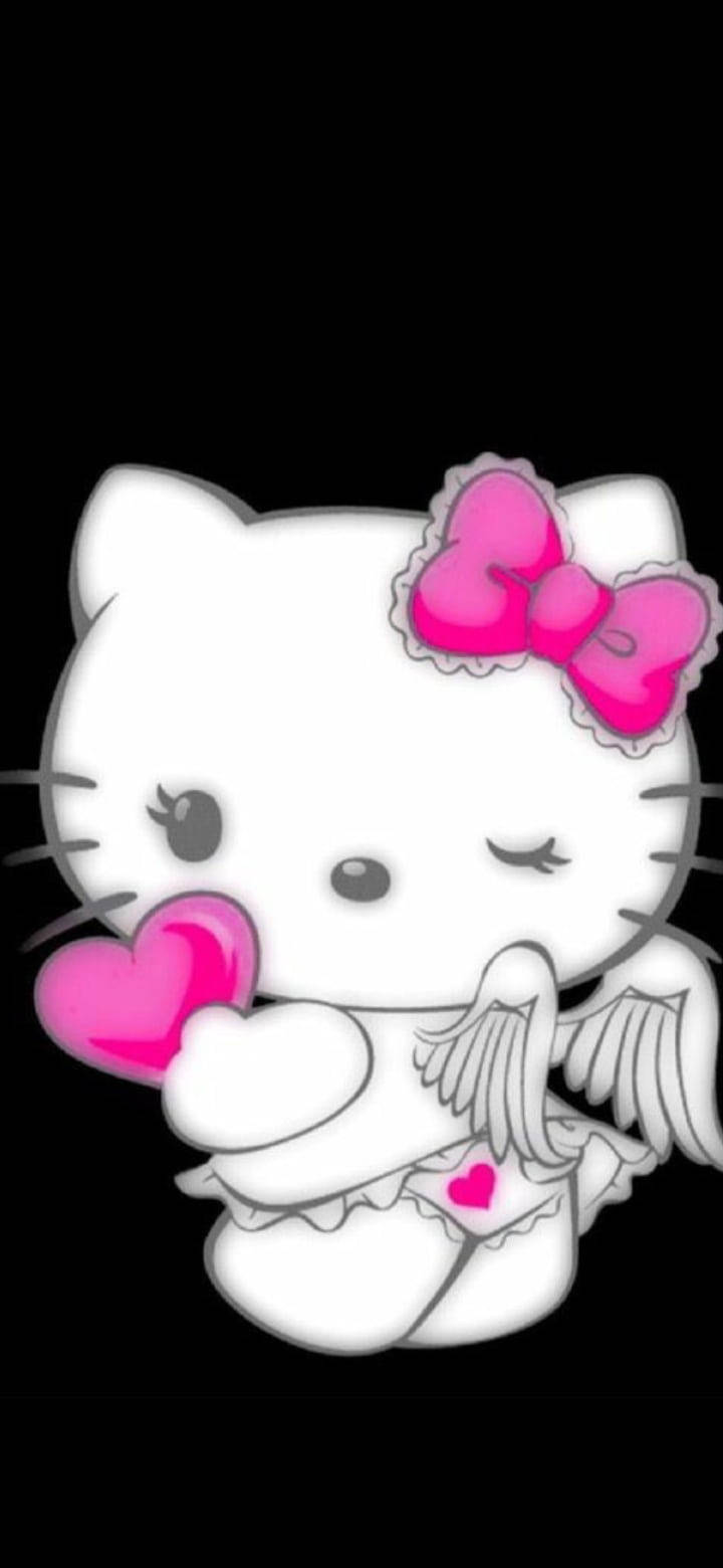 黑色天使装Hello Kitty 壁紙
