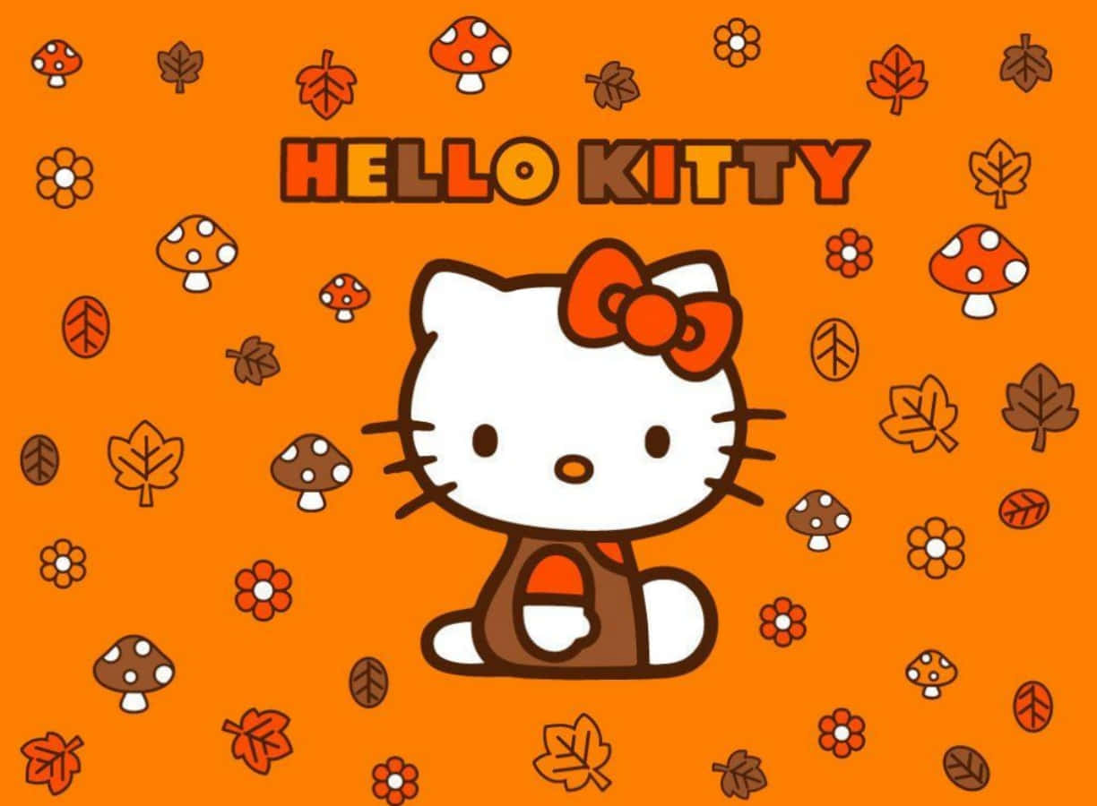 Hello Kitty 筆電秋季美學 壁紙