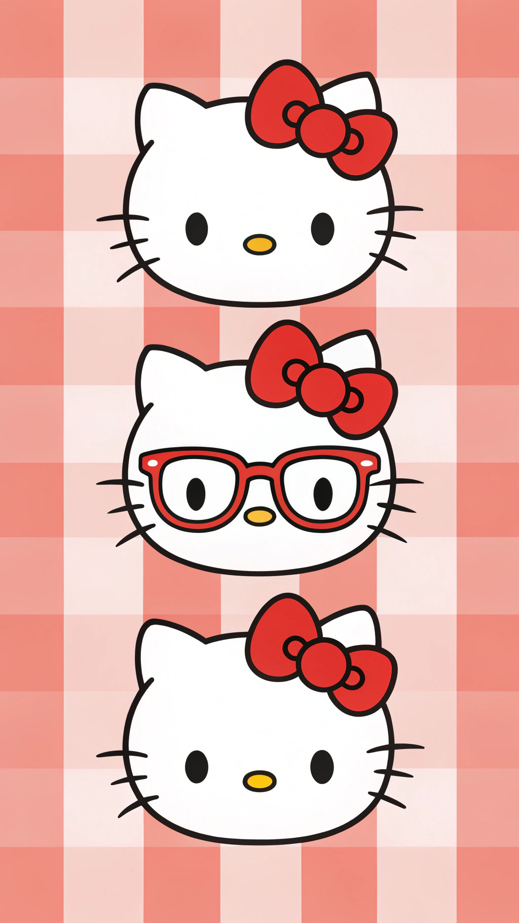 Hello Kitty的三張臉孔讓你大吃一驚 壁紙