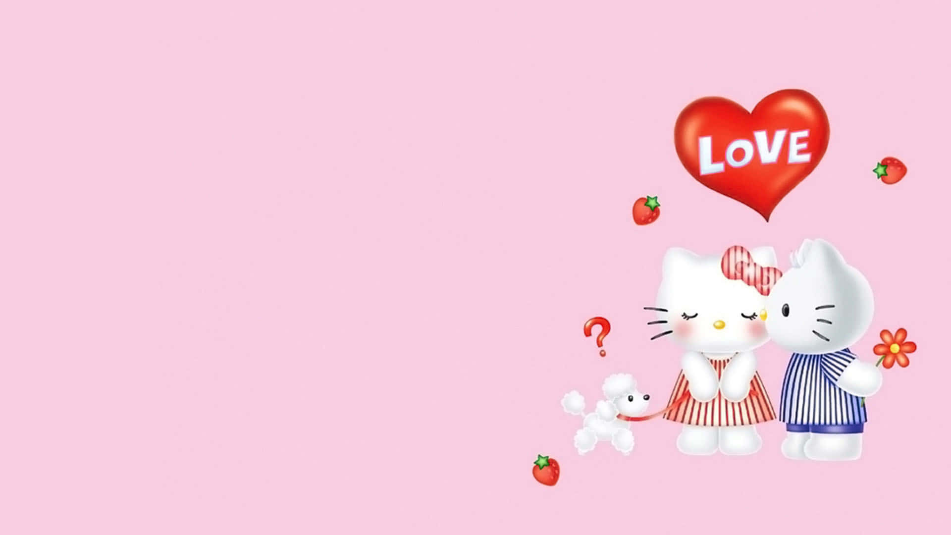 丹尼尔与Hello Kitty背景 壁紙