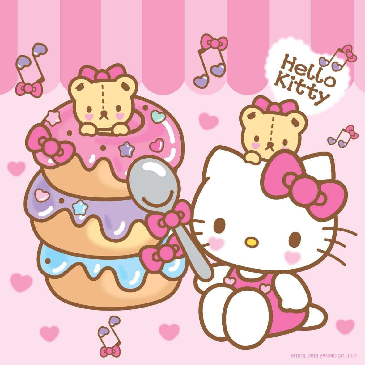 Hello Kitty 甜甜圈 Sanrio 头像 壁紙