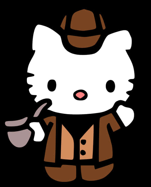 Hello Kitty 偵探裝 壁紙