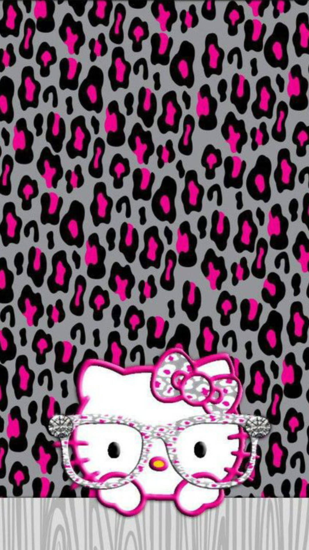 Hello Kitty 可愛豹紋 壁紙
