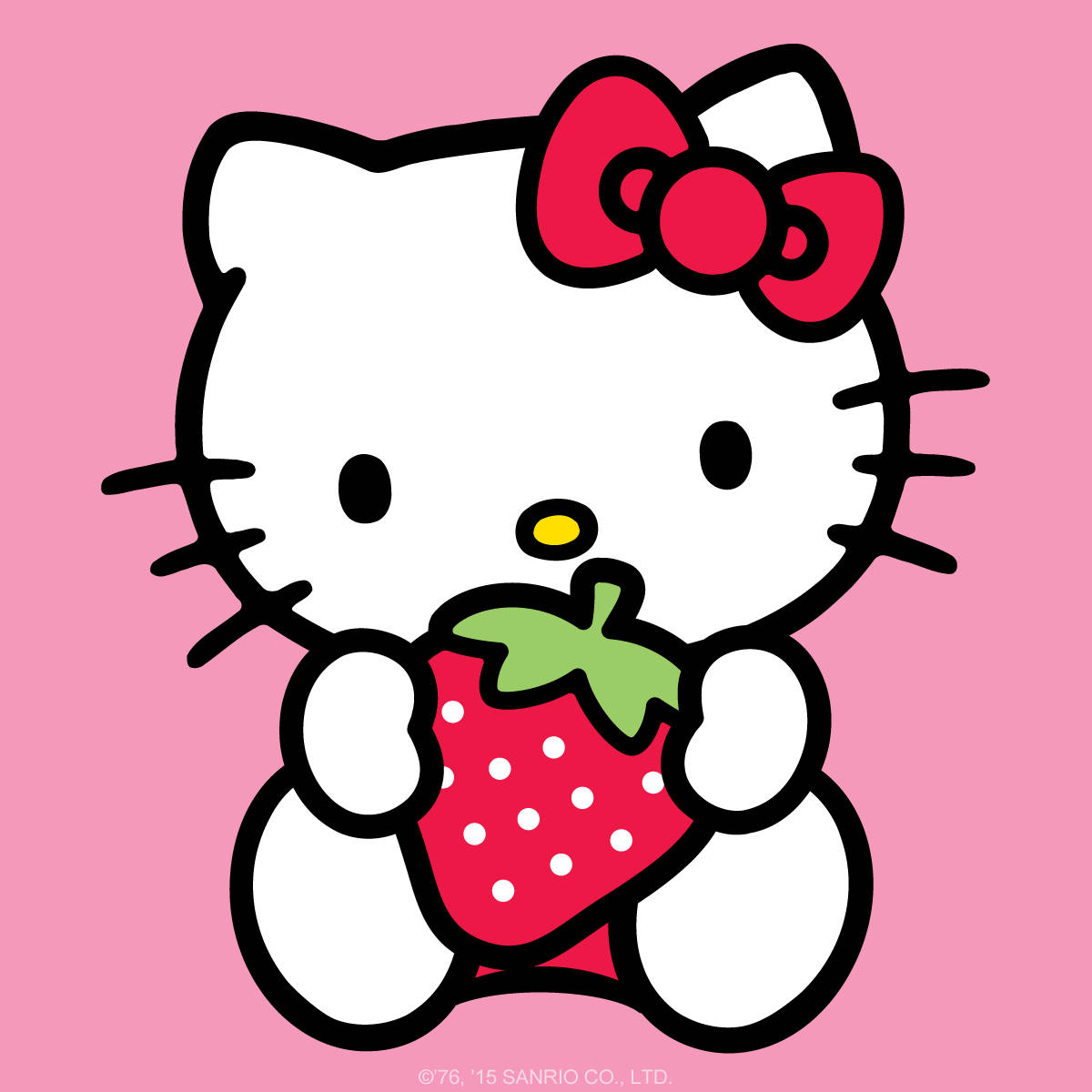 草莓卡通Hello Kitty头像 壁紙
