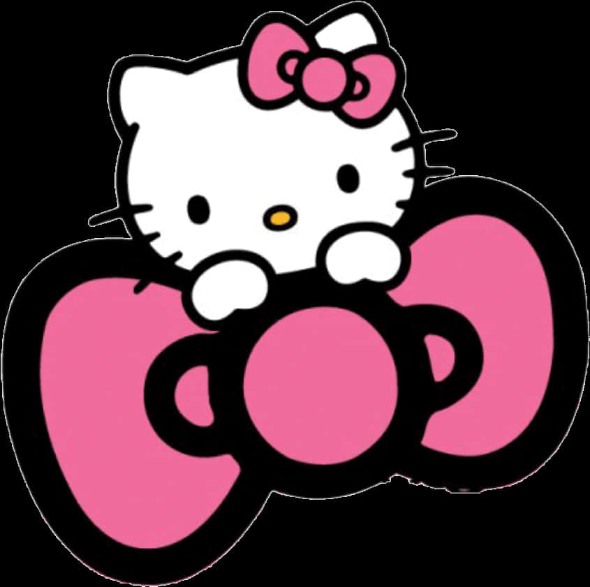 Hello Kitty 粉紅蝴蝶結 壁紙