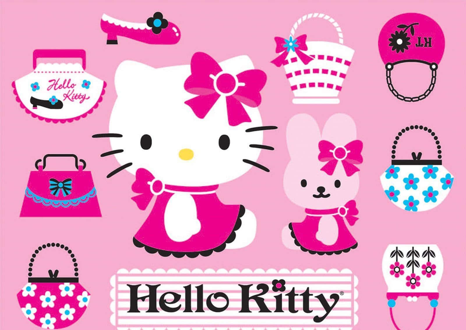 Hello Kitty 筆電手提包桌布 壁紙