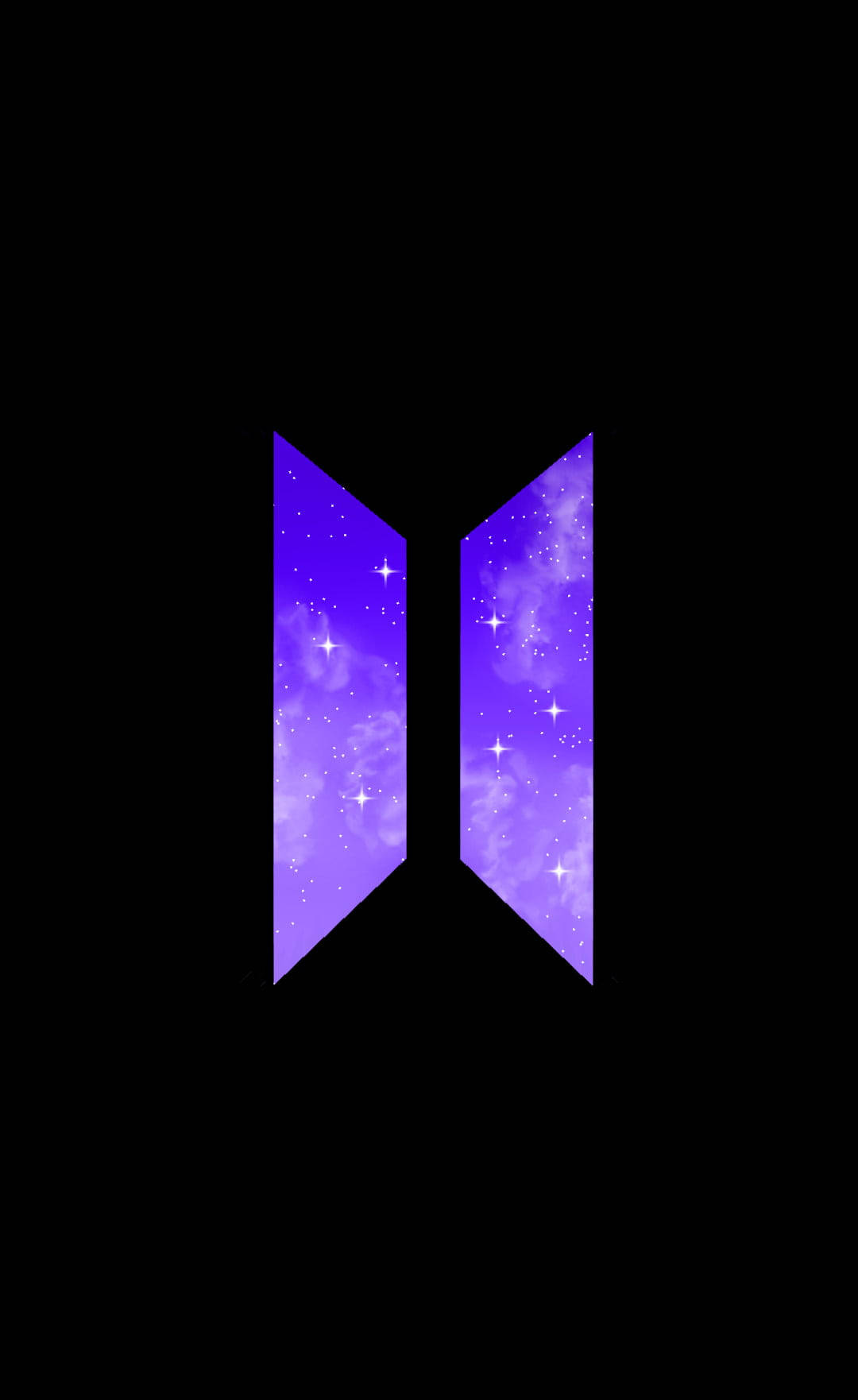 I Purple You 搭配 BTS 標誌 壁紙