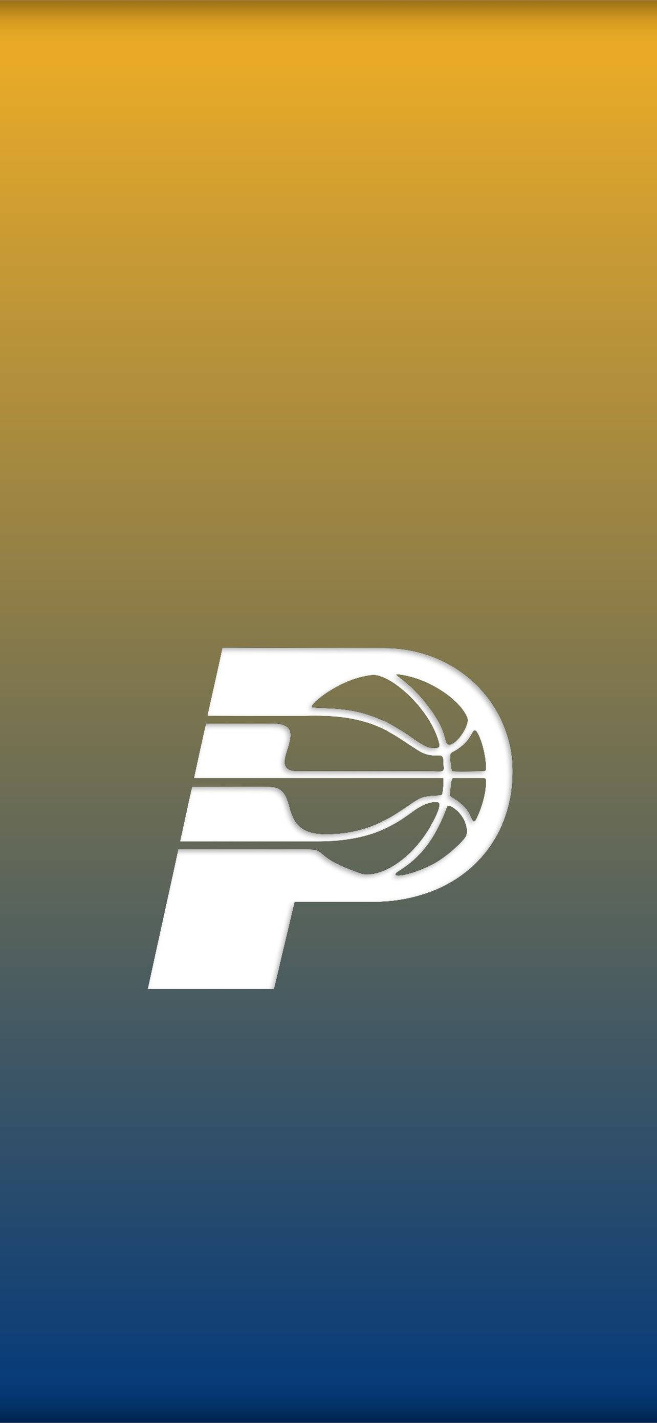 Indiana Pacers 極簡團隊標誌 壁紙
