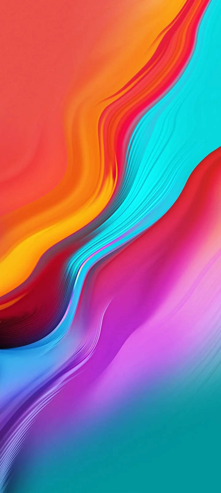 Infinix Smart 4 抽象彩色曲線 壁紙