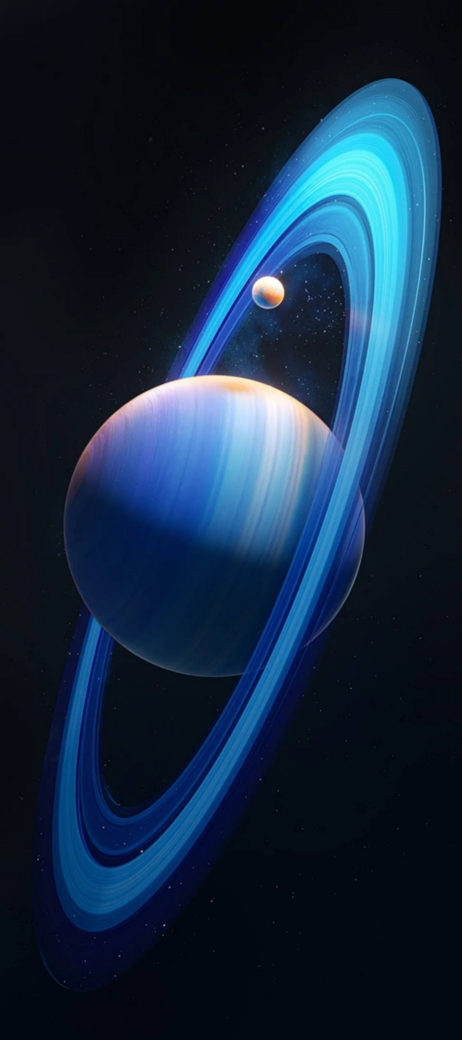 Infinix Zero 獨特超藍設計，以土星為背景 壁紙